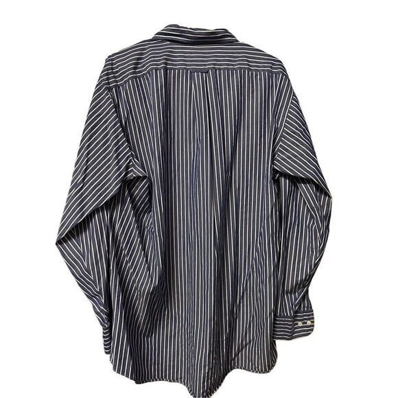 Faconnable button down Long Sleeve Stripe Shirt Dress Shirt - Picture 2 of 3